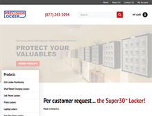Tablet Screenshot of precisionlocker.com